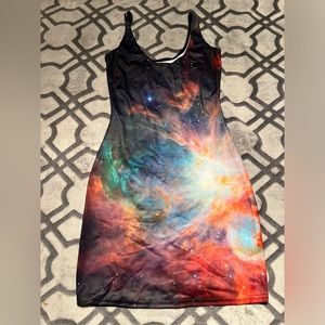 BlackMilk Bodycon Body Con Dress Rainbow Galaxy XS PC